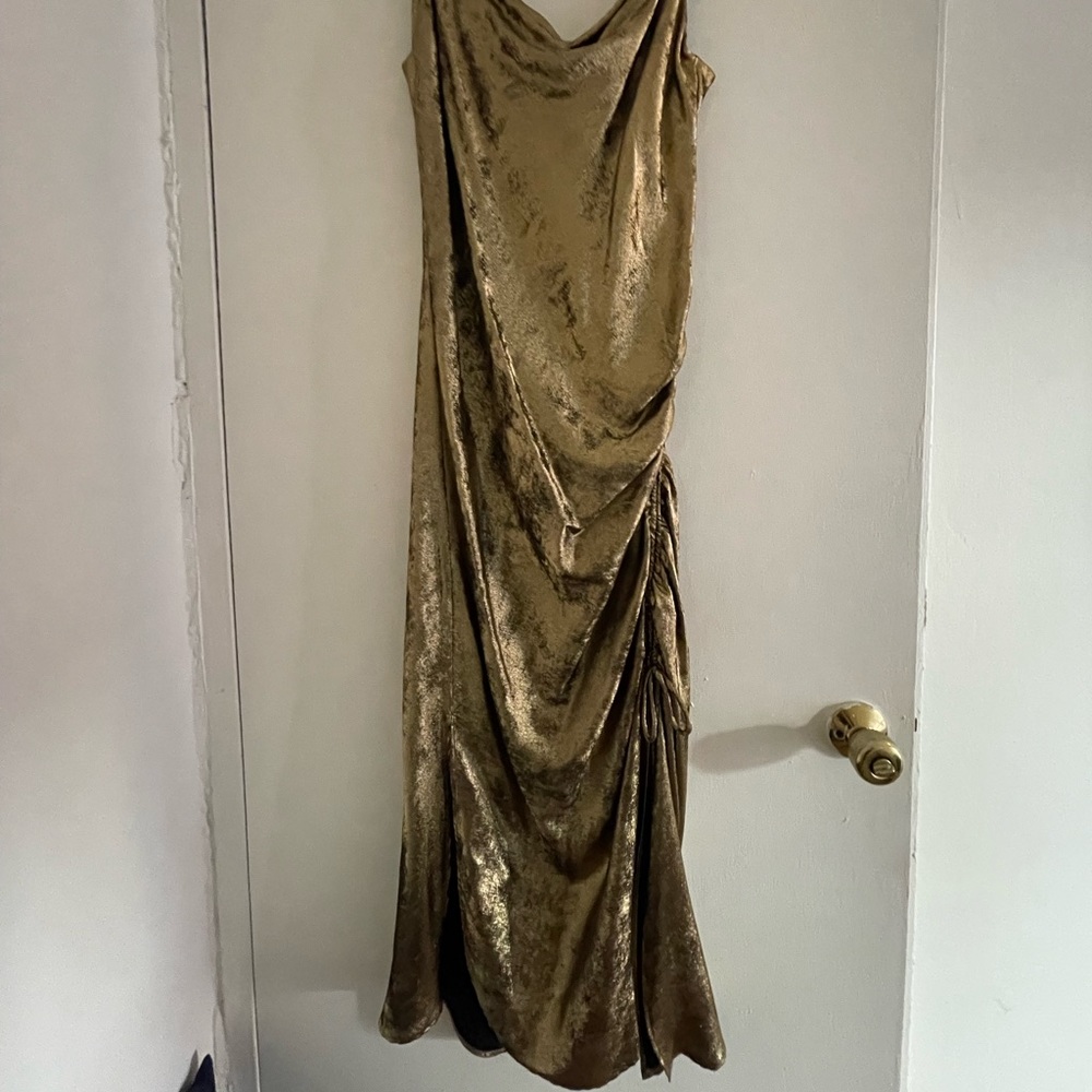 Brand new gold Zara dress - perfect for holiday parties!